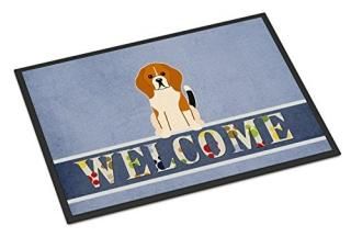Caroline's Treasures BB5621MAT Beagle Tricolor Welcome ɥޥå 18 x 27 ޥ顼