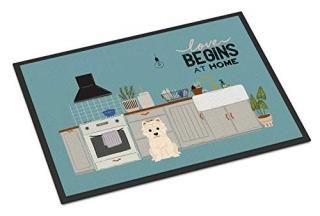 Caroline's Treasures Westie Kitchen Scene Indoor or Outdoor Mat 24x36 doormats M