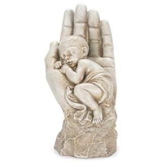29cm H In The Palm Of His Hand Garden Statue by Roman