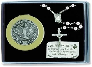 Cathedral Art CS123 Confirmation Rosary Gift Set