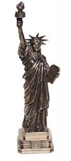12 3/8 Inch Cold Cast Bronze Resin Statue of Liberty Collectible Figure Statue b