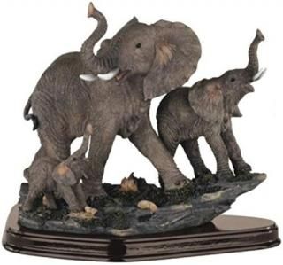 StealStreet SS-G-54070 Family of Wild Elephant Animals Figurine Statue Sculpture