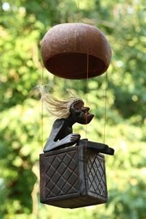 ϥɥᥤץߥƥTribal Statue Riding Hot Air Balloon TikiСꥮեȥۡDecor