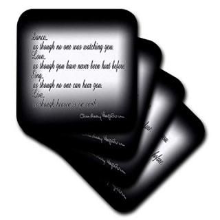 set-of-4-Ceramic - 3dRose cst_171874_3 Famous Quote Black and White-Ceramic Tile