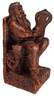 Seated Bragi Statue Norse God of BardsȻ
