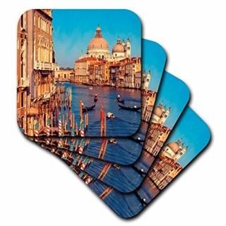 set-of-8-Ceramic - 3drose Venice Italy Ceramic Tile Coaster Set of 8