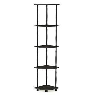 Furinno Turn-N-Tube 5 Tier Corner Display Rack Multipurpose Shelving Unit with C