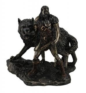 Norse God TyrȤΥХFenrir Statue