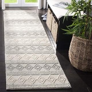 Safavieh Natura Collection NAT750F Handmade Moroccan Boho Tribal Wool & Cotton R