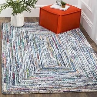 Safavieh Nantucket Collection NAN215A Handmade Boho Cotton Area Rug 3' x 5' Mult