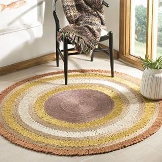 Safavieh Natural Fiber Round Collection NF201E Handmade Boho Charm Farmhouse Jut
