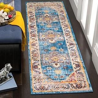Safavieh Bristol Collection BTL349C Boho Chic Medallion Distressed Runner 2'3 x 