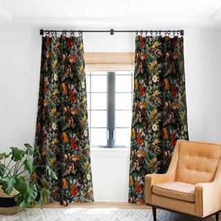 Society6 Burcu Korkmazyurek Birds and Snakes Blackout Curtains 50 x 84 Multi
