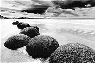 Boulders On The Beach  Stepping Stones ̿36?x 24ȥץȥݥ֥åandۥ磻Ocean C