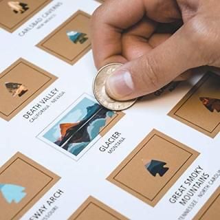 Mappinner The National Parks Scratch Off Travel Print 16x20