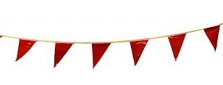 Cortina OSHA Approved Pennant Flags - for Use with Roof Warning Line Perimeters 