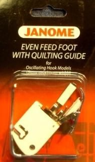 Janome Even Feed Foot with Quilting Guide Oscillating Hook Models by Janome