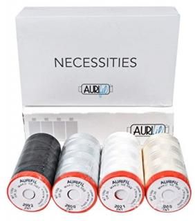 Aurifil Necessities Thread Collection - 4 spools Assorted