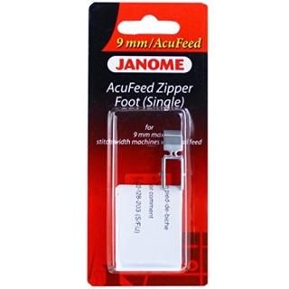 Janome AcuFeed Flex Zipper Foot ED single 9mm by Janome