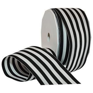 Morex Ribbon Monarch Stripes Ribbon 2 1/4 by 20 yd Black