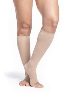 Sigvaris EverSheer 782CSSO33 20-30 Mmhg Open Toe Small Short Calf Hosiery For Wo