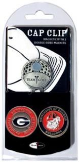 Team Golf 21147 University of Georgia Golf Ball Marker Hat Clip