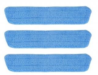 Simplee Cleen Household Swivel Mop Microfiber Damp Scrub Wet Pad 3 Pack