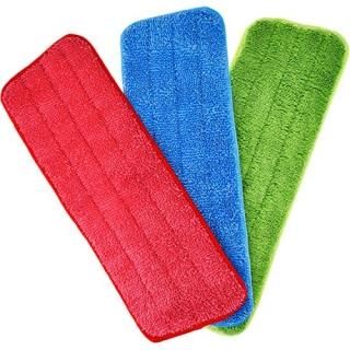 Shappy 3 Pieces Mop Microfiber Cleaning Pads Replacement Heads for Spray Mops an