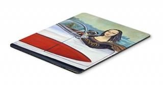 Carolines Treasures 7043MP 9.5 x 8 in. Pug and Mona Lisa Mouse Pad Hot Pad or Tr