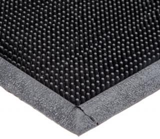 Durable Corporation 396S1624BK Heavy Duty Rubber Fingertip Entrance Mat for Outd