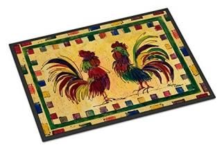 Caroline's Treasures 8062MAT Bird - Rooster Indoor or Outdoor Mat 18x27 Doormat 