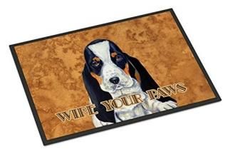 Caroline's Treasures LH9450MAT Basset Hound Wipe Your Paws ޤϲѥޥå 1827 
