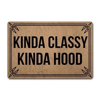 Funny Welcome Mats Decorative Area Rugs for Entrance Way Indoor Doormat Kinda Cl