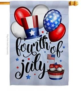 Breeze Decor??Celebrate 74?Americana??74?Impressions DecorativeľHouse Flag 