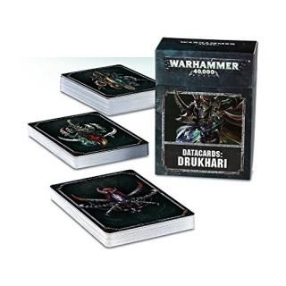 Warhammer 40000 Drukhari Datacards 8th edition