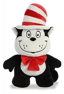 Aurora World Cat in the Hat Dood Plushie Black Red White 28cm