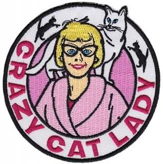 Crazy Cat Lady Embroidered Iron-On Patch by Archie McPhee