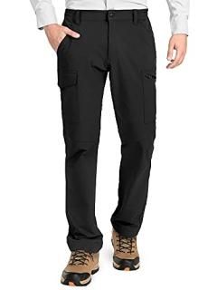 Outdoor Ventures Men's Cargo Work Pants Water Resistant Lightweight Ripstop Hiki