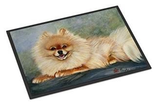 Caroline's Treasures MH1055MAT Pomeranian Full Body Indoor or Outdoor Mat 18x27 