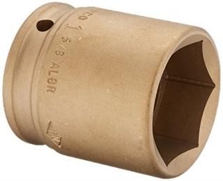 Ampco Safety Tools I-3/4D1-5/8 Socket Standard Impact Non-Sparking Non-Magnetic 
