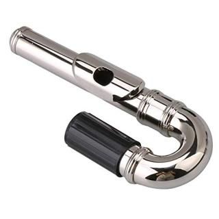 lovermusic Copper Nickel-plated Flute Curved Head Joint Musical Accessories Silv
