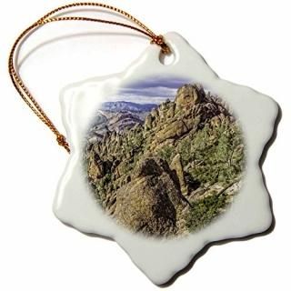 3drose Boehm̿??PinnaclesΩࡢϥݥȥӥ塼??Ornaments 3 inch Snowflake Porcelain O