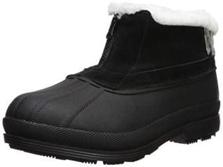 Propet Women's Lumi Ankle Zip Snow Boot Black/White 6 2E US