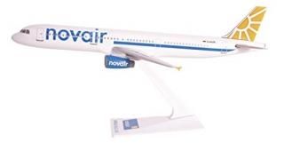 Novair 04-Cur A321-200 Aeroplane Miniature Model Plastic Snap Fit 1200 Part AAB-