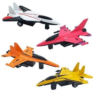 Tcvents 4 Pack Airplane Toys Diecast Planes Models Set for 3 4 5 6 7 8 Year Old 