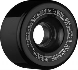 62mm Black - Rollerbones Art Elite 103A Competition Roller Skate Wheels Set of 8