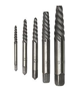 Drill America - DEWEZS1-5 5 Piece Carbon Steel Screw Drill Bit Extractor Set wit