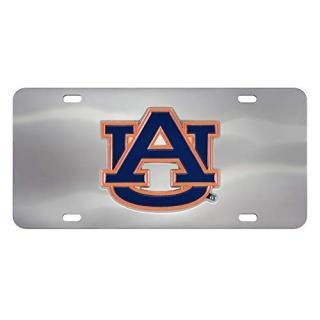 FANMATS NCAA Auburn Tigers Die Cast License Platedie Cast License Plate Chrome 6