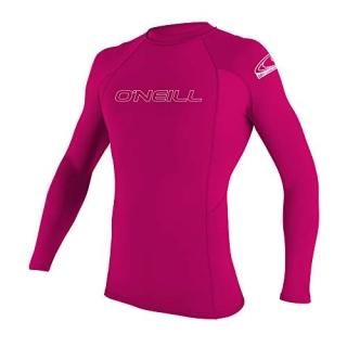 O'Neill Youth Basic Skins UPF 50+ Short Sleeve Rash Guard Watermelon 12