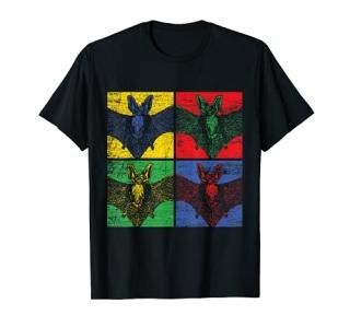 Vintage Retro Gift Idea Pop-Art Bat T-Shirt